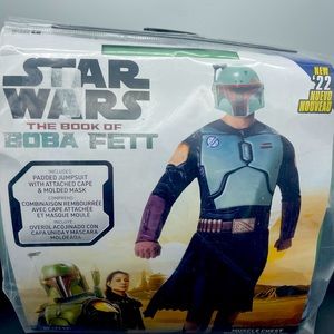 Star Wars Adult Book of Boba Fett Dress Up Play Costume Size SD 32-34 Jazwares